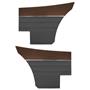 Rear Hardtop Bucket and Bench Style Door Panels (Pair) - 1975-76 Duster Duster 360, and Dart Sport